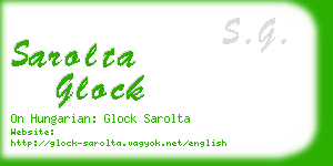 sarolta glock business card